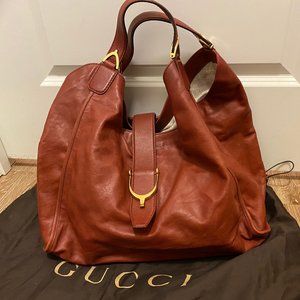 Gucci Burnt Orange/Sienna Leather Shoulder Bag